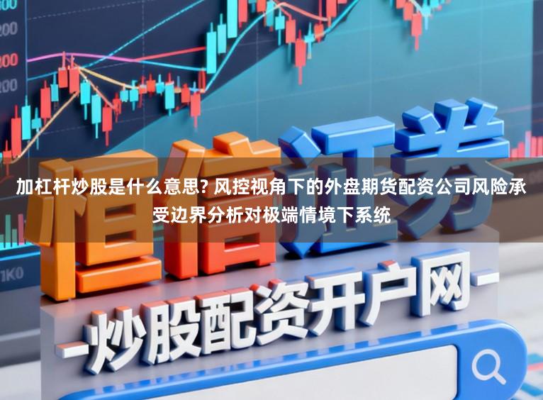 加杠杆炒股是什么意思? 风控视角下的外盘期货配资公司风险承受边界分析对极端情境下系统