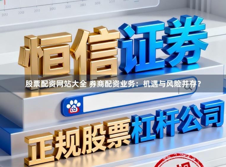 股票配资网站大全 券商配资业务：机遇与风险并存？